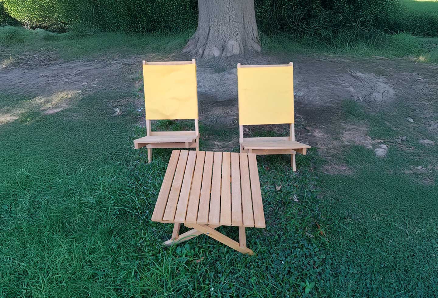 Katlanır sandalye masa seti