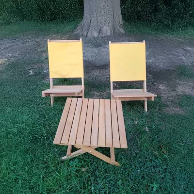 Katlanır sandalye masa seti