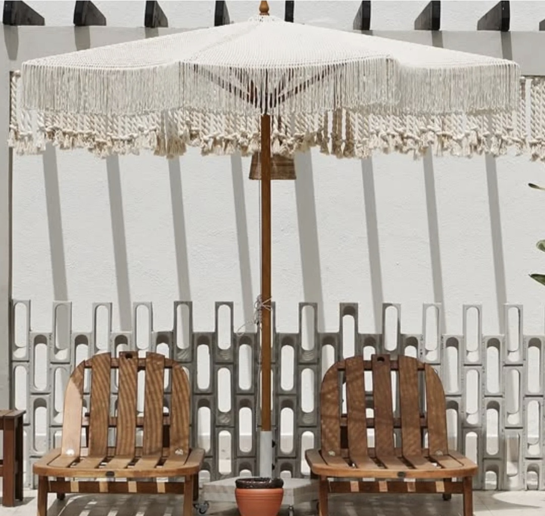 Makrome Şemsiye Sık Dokuma 250 cm Çapında 